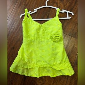 Toddler top lime green